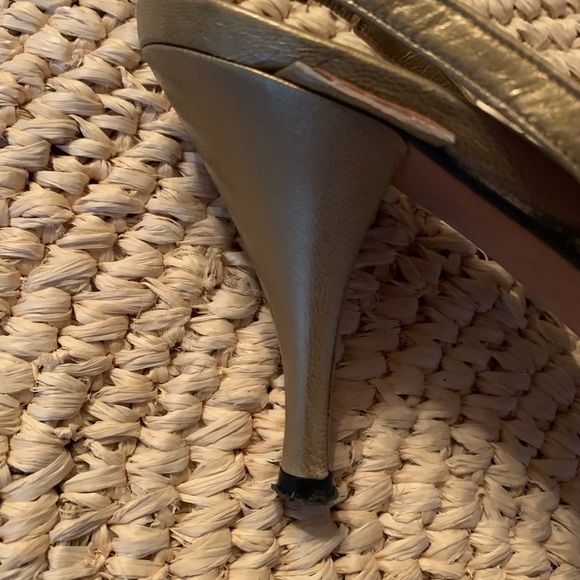 Vintage Paloma Italian gold leather Slingback Stiletto- See pictures 🎊🎊🎊 - Picture 9 of 9